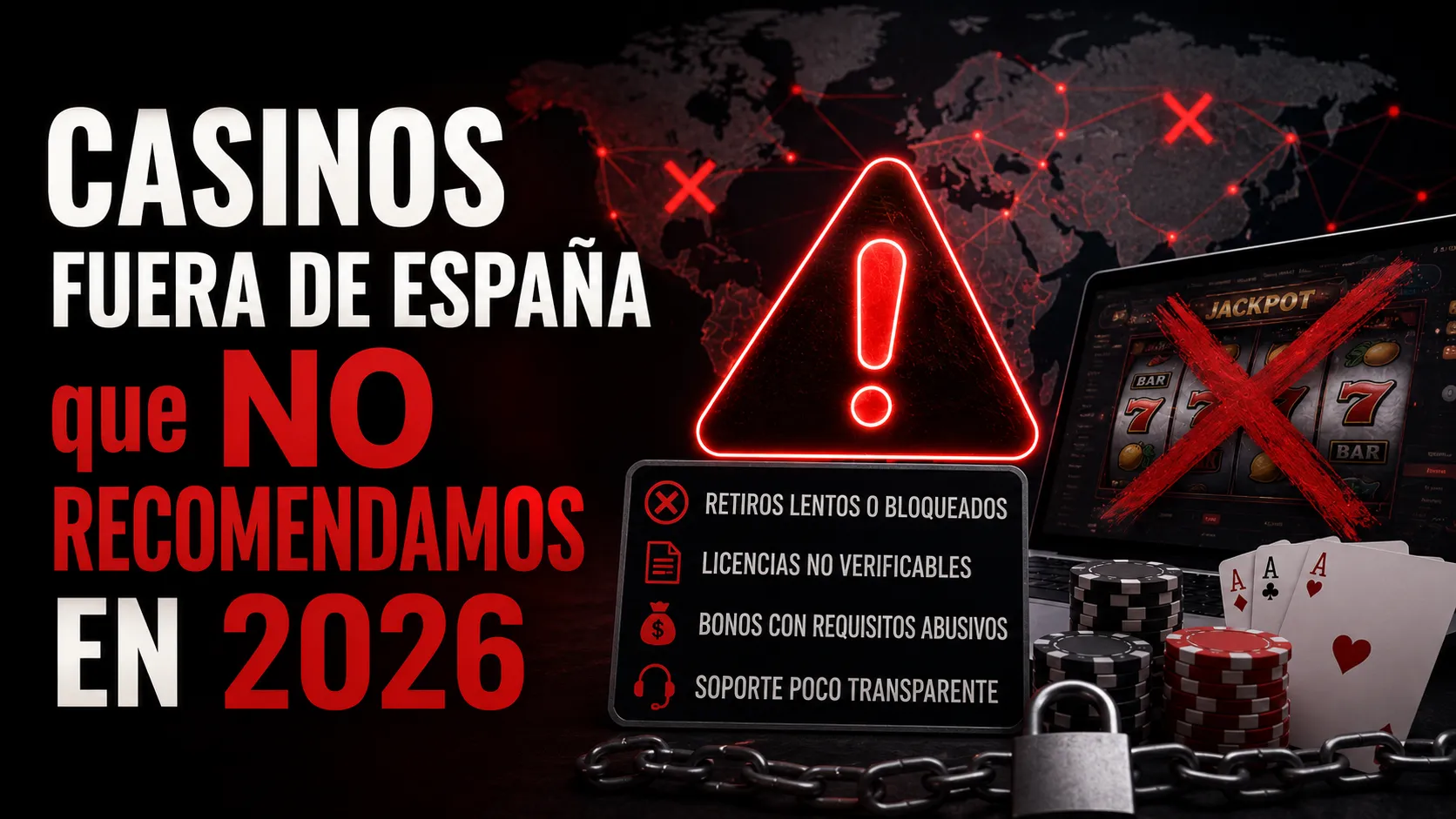 Casinos Fuera de España que NO Recomendamos en 2026